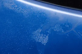 Car paint damaged and degraded