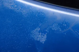 Car paint damaged and degraded